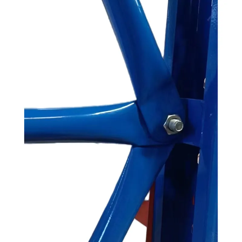 1 Bay Longspan Shelving 2400H x 2000W x 600D Blue/Orange view 2