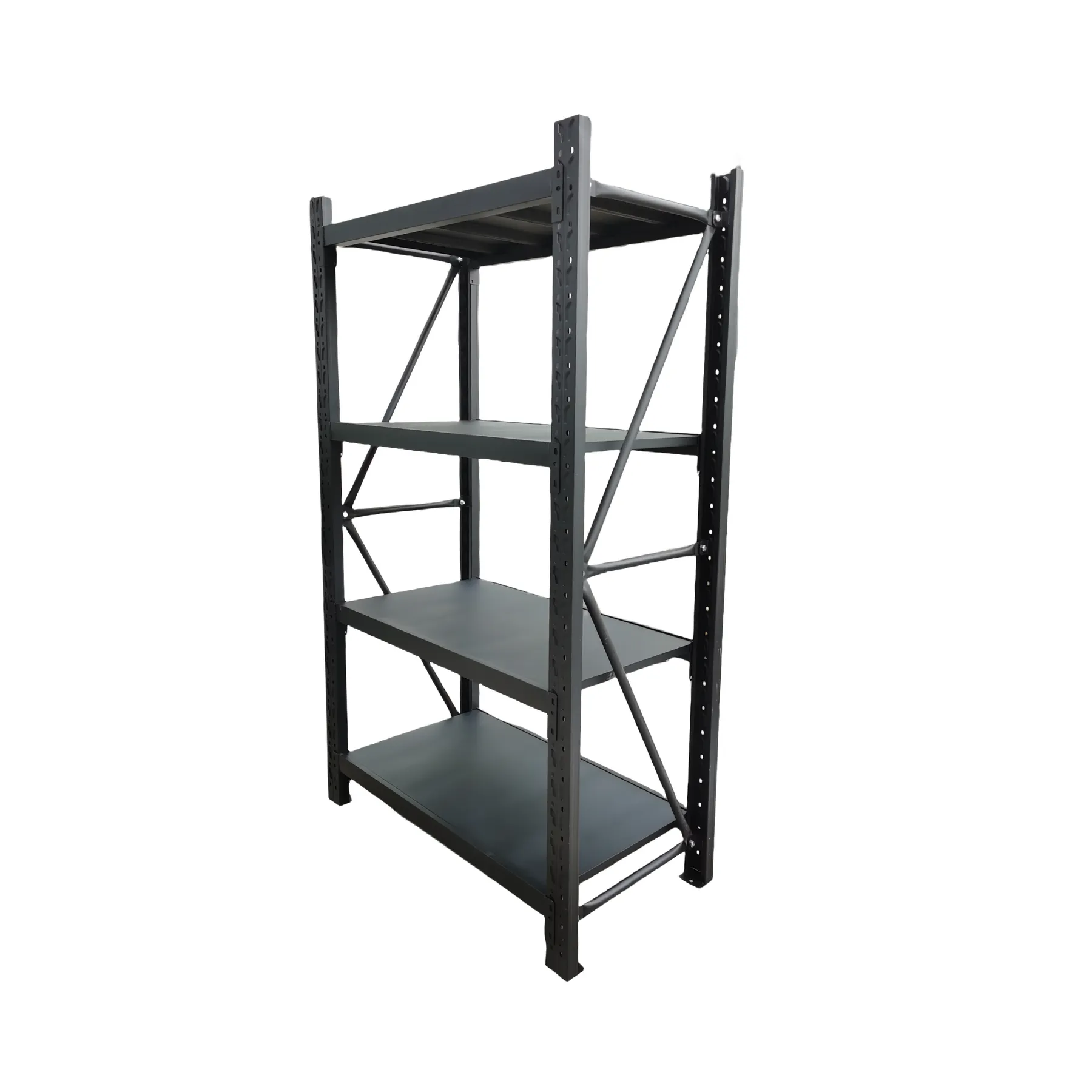 1 Bay Longspan Shelving 2000H x 1000W x 600D Black view 1
