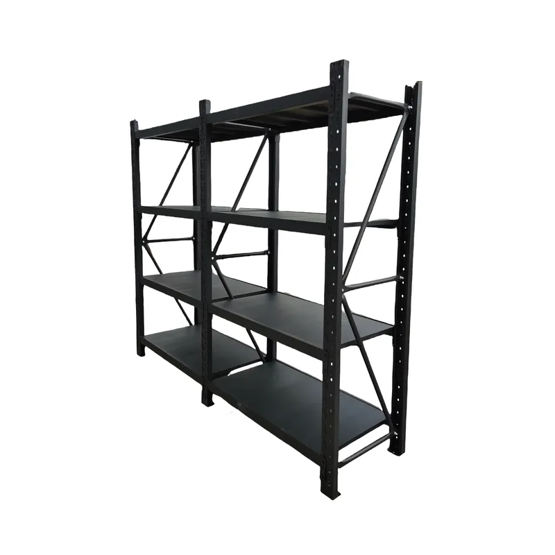 2 Bay Longspan Shelving 1500H x 2400W x 600D Black