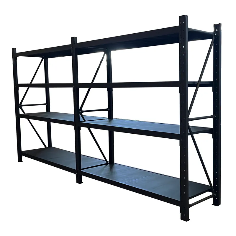2 Bay Longspan Shelving 1500H x 4000W x 600D Black
