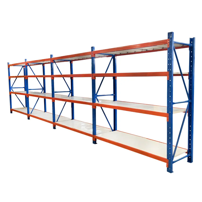 4 Bay Longspan Shelving 2000H x 8000W x 600D Blue/Orange
