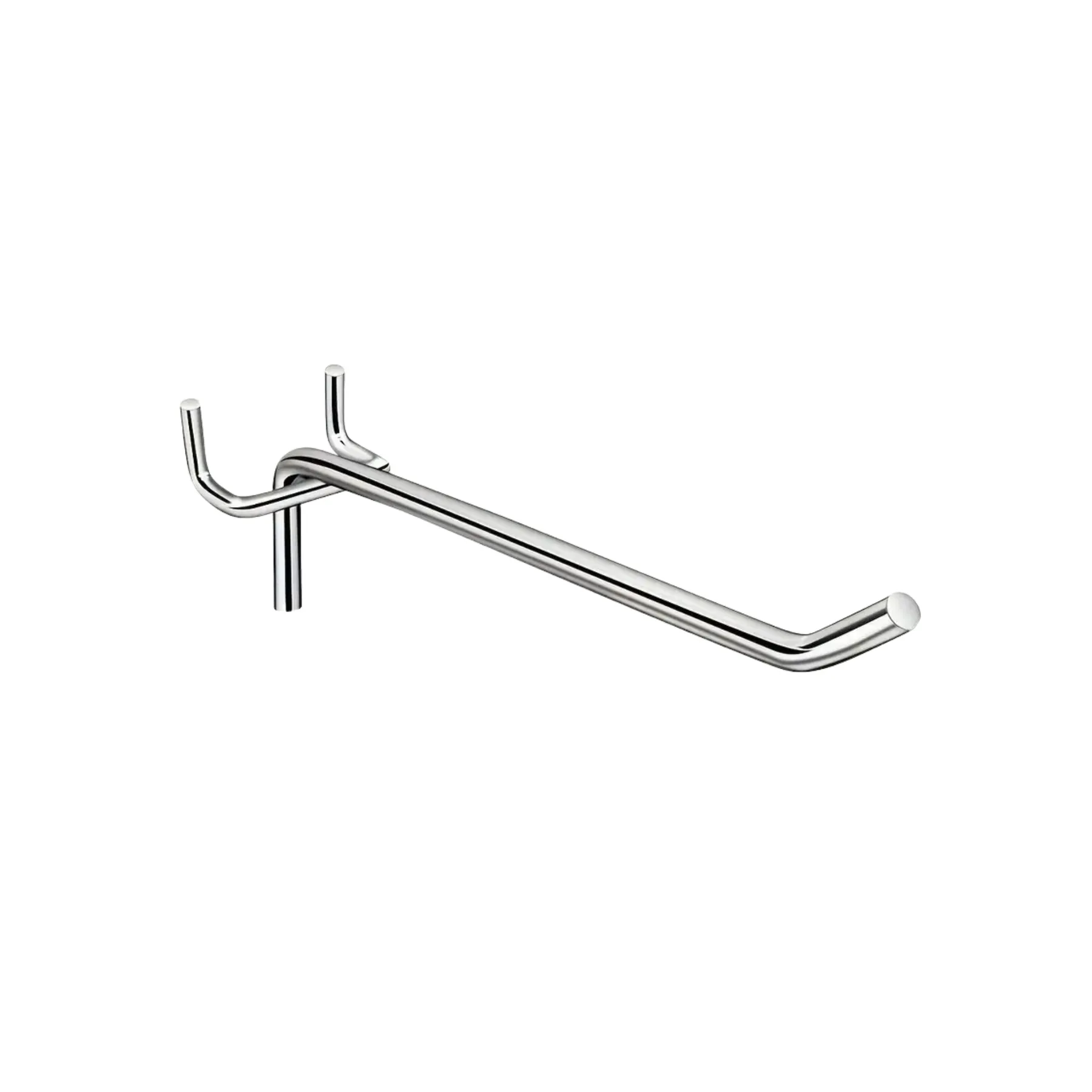 Pegboard Hook - 15cm Chrome view 1