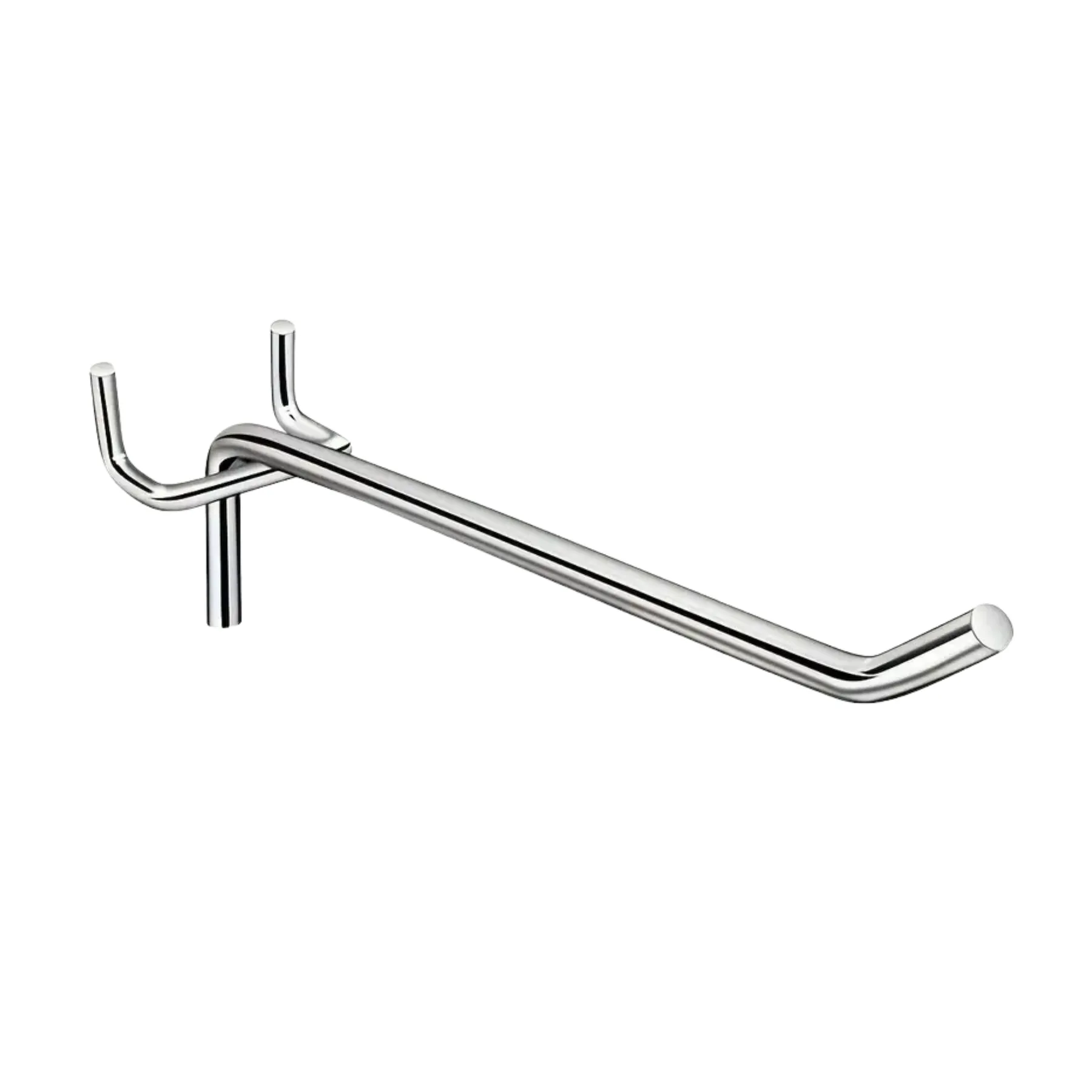 Pegboard Hook - 20cm Chrome view 1